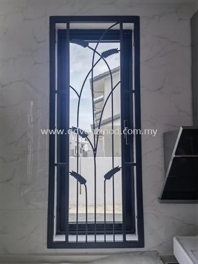 wrought iron sliding door & grille 