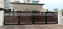 Folding Gate With Aluminium Panels  Mild Steel Gate With Aluminium Panel 