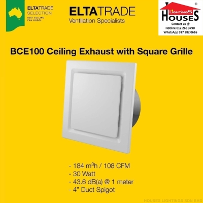 ELTA TRADE - BCE100 4 Ceiling Air Ventilation Fan  Exhaust Fan