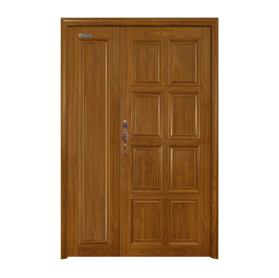 WLF4528 Unequal Solid Double Leaf Door Solid Wood Door & Wooden  Door Choose Sample / Pattern Chart