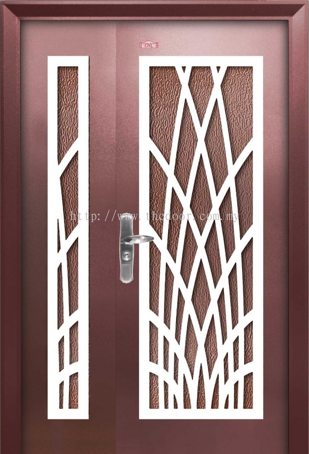 Pintu Keselamatan : P4-W986     Pintu Keselamatan Besar Kecil 5ft X 7ft Pintu Keselamatan Carta Pilihan Warna Corak