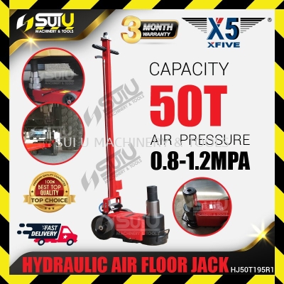 X5 / XFIVE HJ50T195R1 50T Hydraulic Air Floor Jack