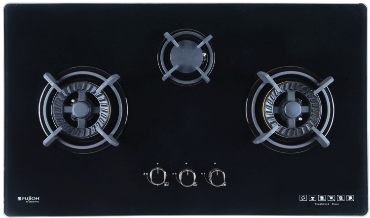 Kitchen Gas Hob With 2 Different Burner Size (FH-GS6530SVGL)