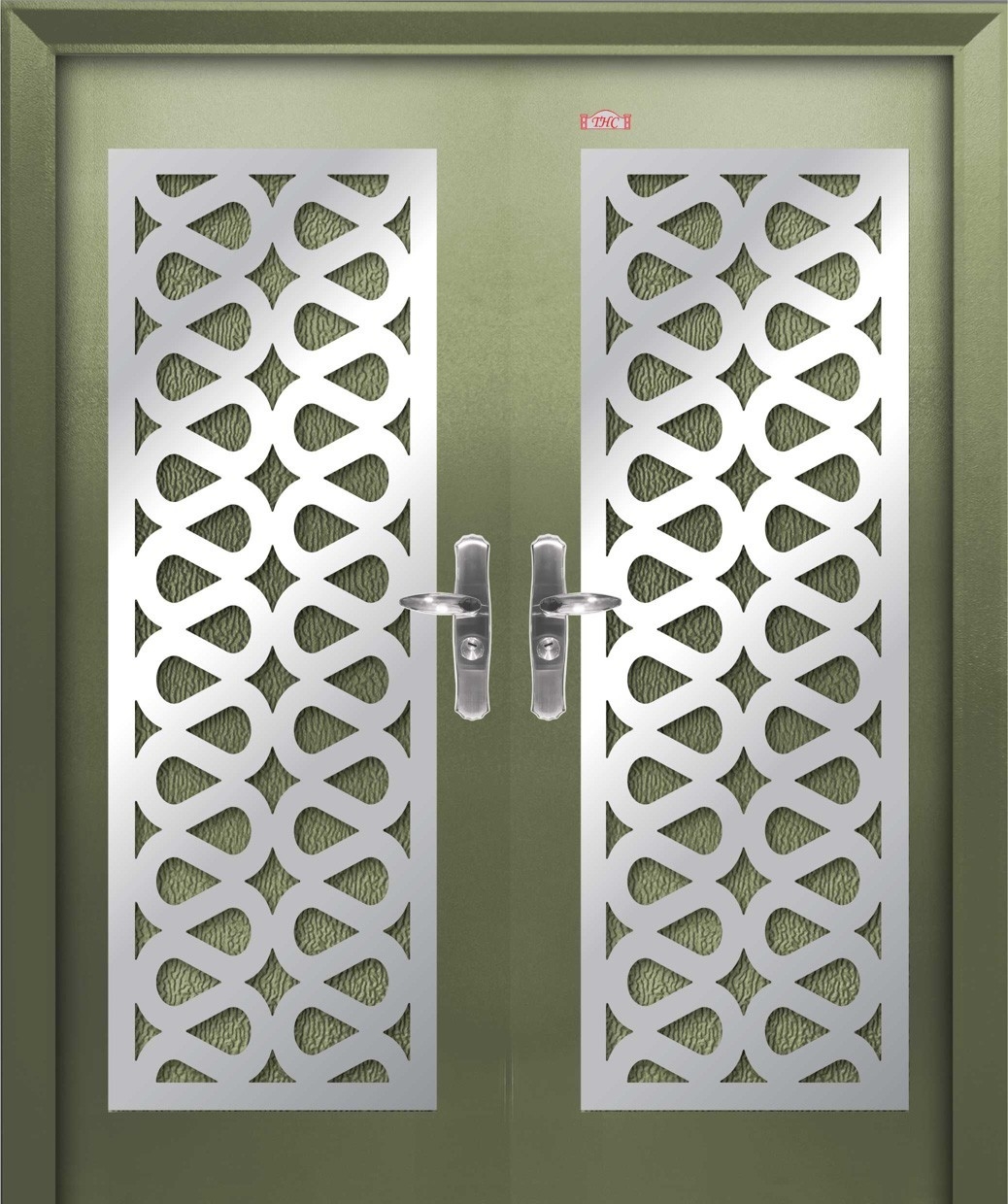 Security Door - AP6-SS993       6ft x 7ft Double Wing Security Door Security Door Choose Sample / Pattern Chart