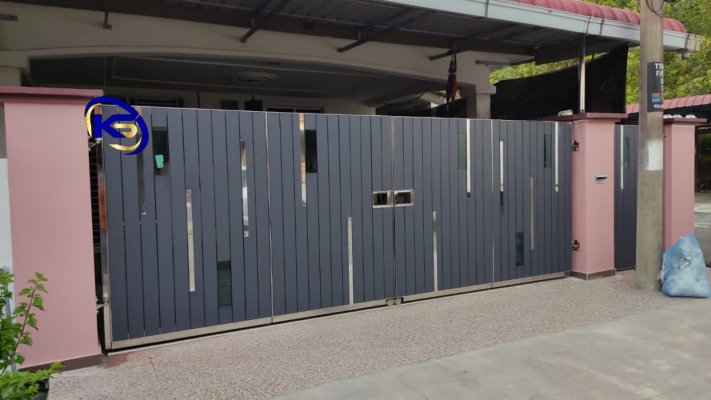 Folding Gate & Side Gate Lorong Mahkota 17/2, Taman Seri Mahkota.