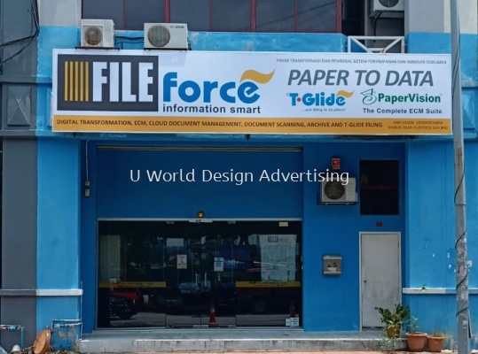 FILEFORCE SDN BHD POLYCARBONATE SIGNBOARD AT PJ, PETALING JAYA, SELANGOR, MALAYSIA