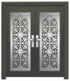 061S 6FT LASER CUT (E6 / D6 / DD6) Security Door