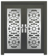 054S 6FT LASER CUT (E6 / D6 / DD6) Security Door