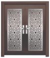 036S 6FT LASER CUT (E6 / D6 / DD6) Security Door