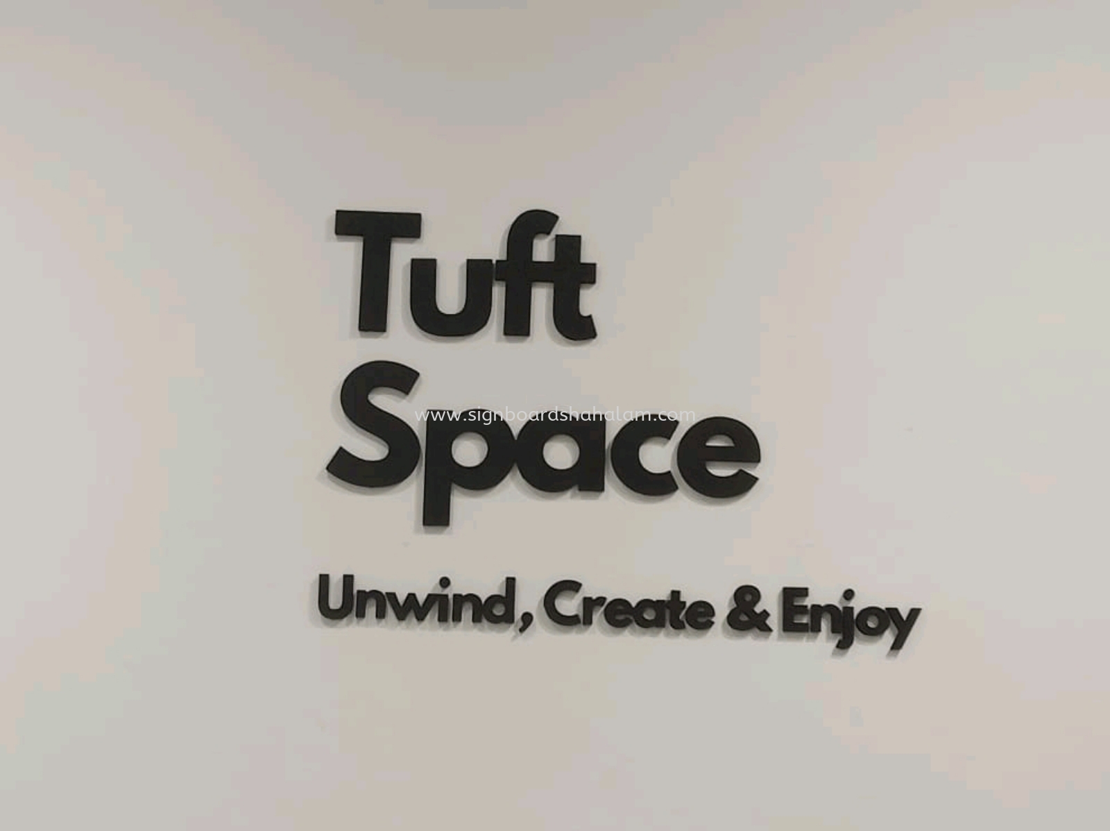 Tuft Space Shah Alam - 3D Box Up Lettering or logo 