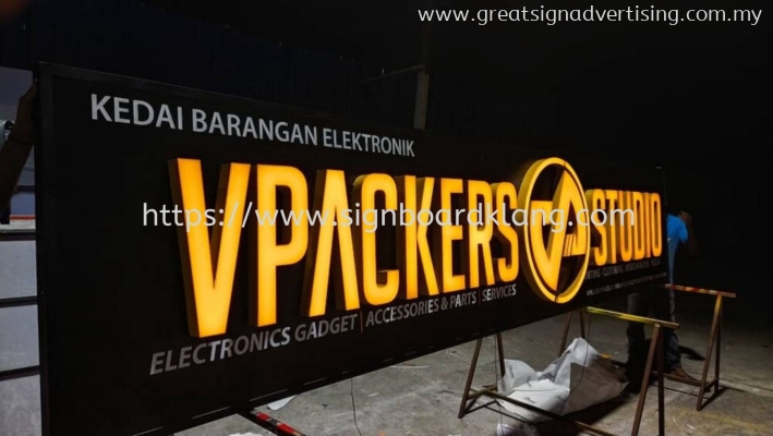 3D LED BOX UP FRONTLIT LETTERING SIGNBOARD AT PANDAMANRA JAYA, SUBANG JAYA, PUHCONG JAYA