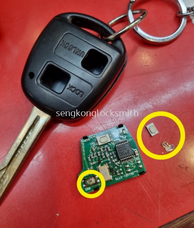 repair toyota harrier car remote control