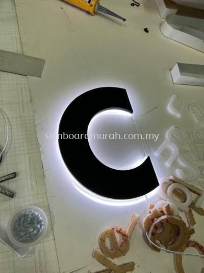 3D BOX UP BACKLIT LETTERING SUPPLY AT SUBANG, USJ