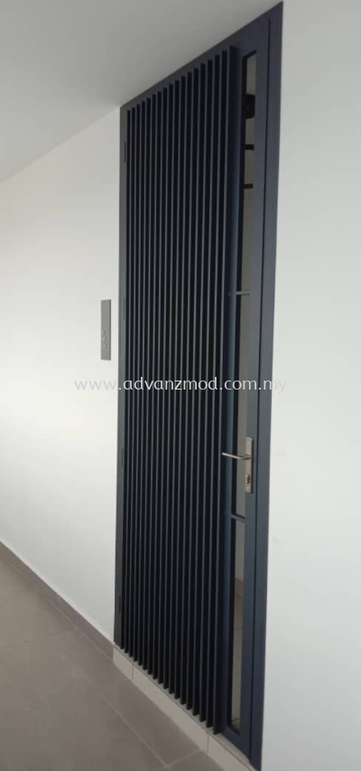 Condo Mild Steel Grille Door With Powder Coated 