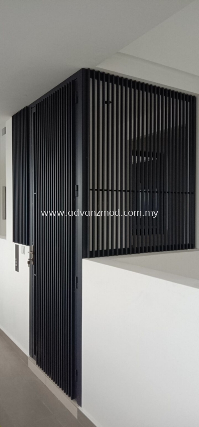 Condo Mild Steel Grille Door With Powder Coated 