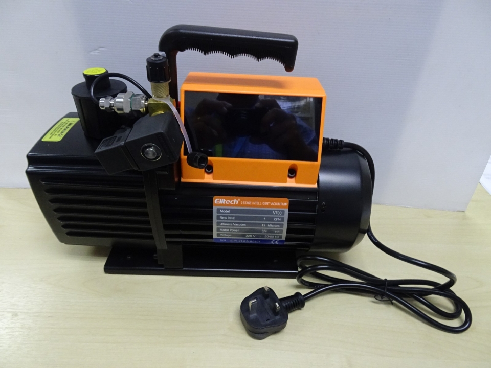 ELITECH V SERIES INTELLIGENT 2-STAGE VACUUM PUMP (220V-50/60HZ)