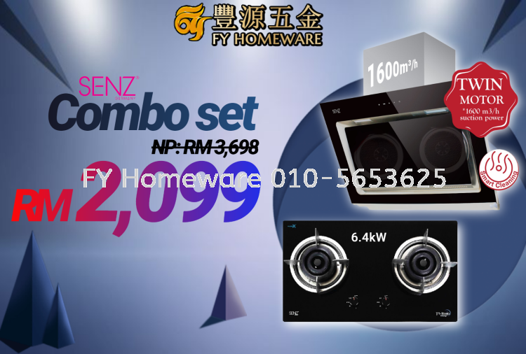 Senz Combo Set Hood & Gas Stove