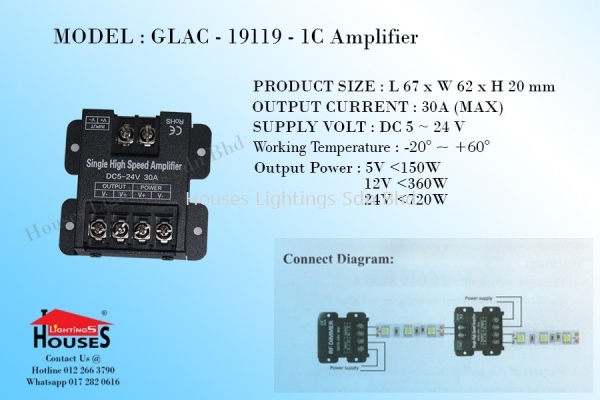 19119-30A (SINGLE COLOUR) LED AMPLIFIER