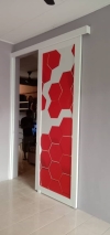 Hanging door with aluminium composite panel Others