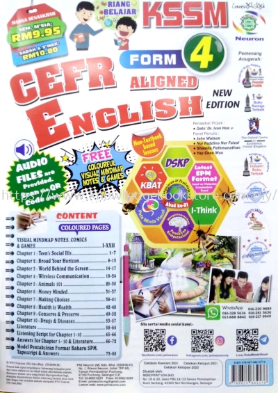 RIANG BELAJAR ENGLISH CEFR FORM 4