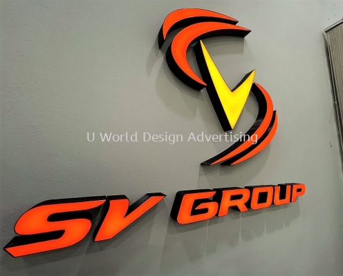 SV LOGISITCS SDN BHD 3D BOX UP PRINTING LED FRONTLIT LETTERING & LOGO SIGNBOARD AT KLANG, SELANGOR, MALAYSIA