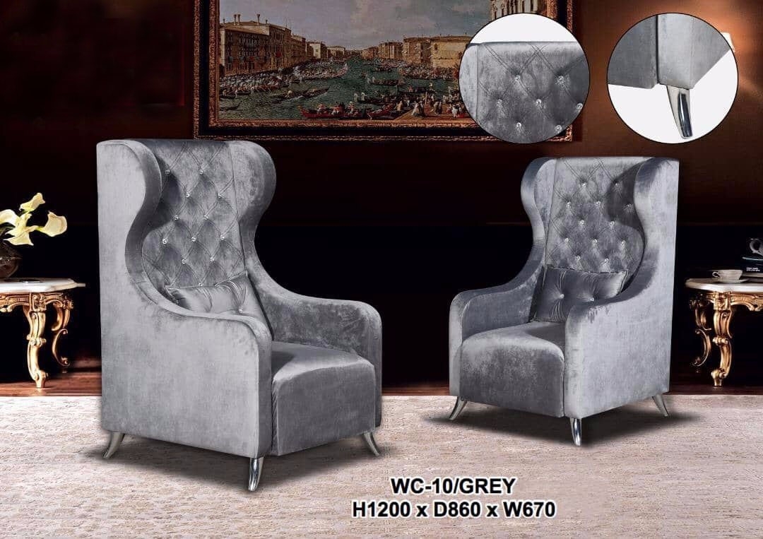 WC10 Diamond wing chair Wing Sofa Chair / Arm Sofa Chair Sofa Furniture Choose Sample / Pattern Chart