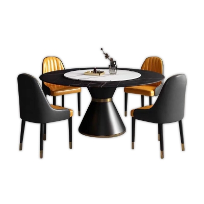 BENARDI MARBLE DINING SET (1T+6C)