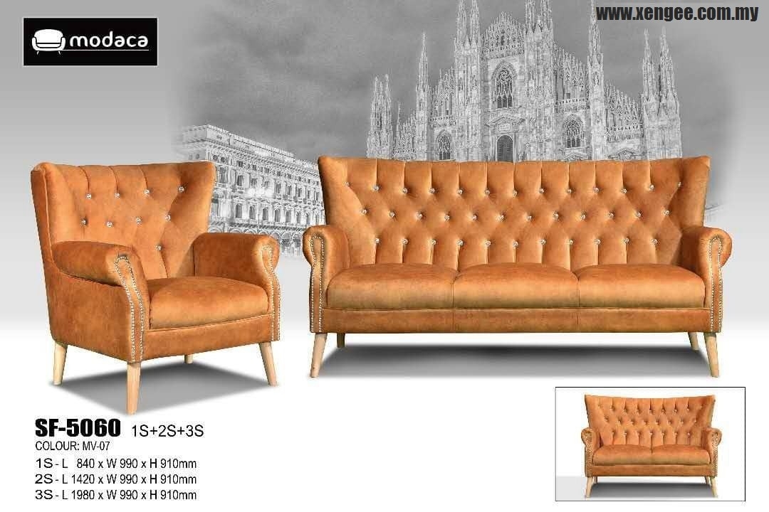 XENG EE - SF-5060 Chesterfield Sofa 1+2+3 Chesterfield Style Furnitures Choose Sample / Pattern Chart