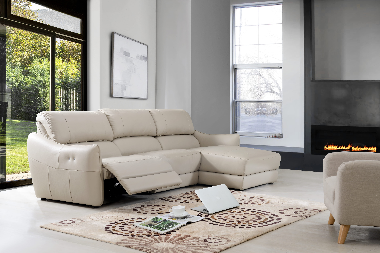 RN0855  L-Shape Recliner Sofa  Sofa Furniture Choose Sample / Pattern Chart
