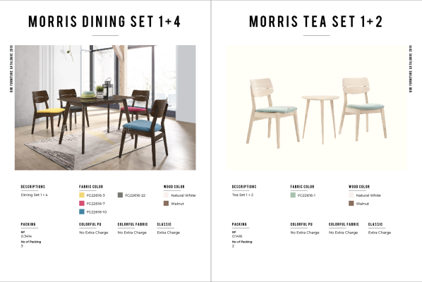 Morris Dining Set 1+4