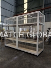 customize moveable metal army cage with plywood shelves  Term Contract