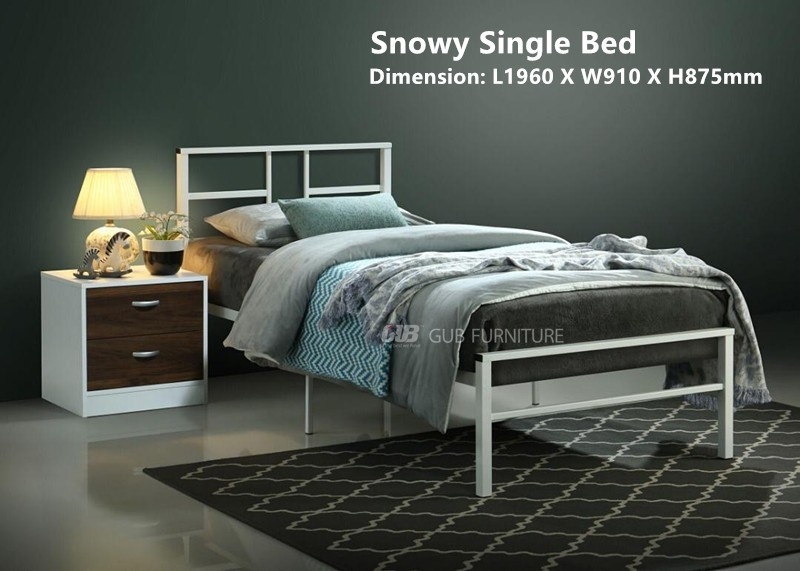 Snowy (7002) 3_ Metal Bed Metal / Iron Bedframe Bed & Bedframe Choose Sample / Pattern Chart