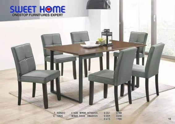 6 Chairs Dining Set : Kenzo + S825