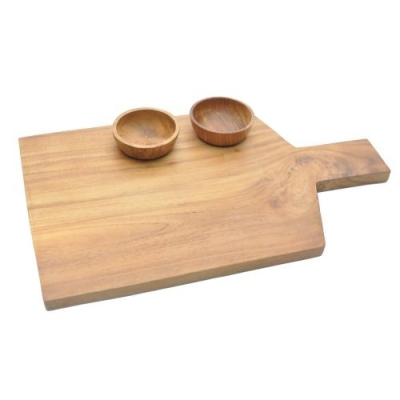 Food Display Board Teak 2 holes 