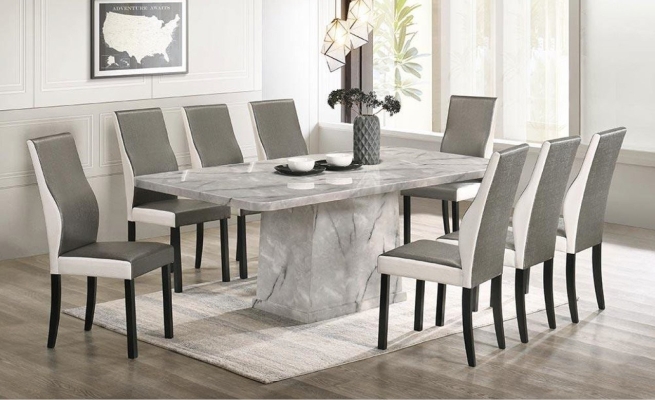 Marble Dining Set with Chairs (96)