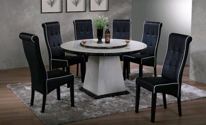 Marble Table Dinning Set Table with Chairs (40)