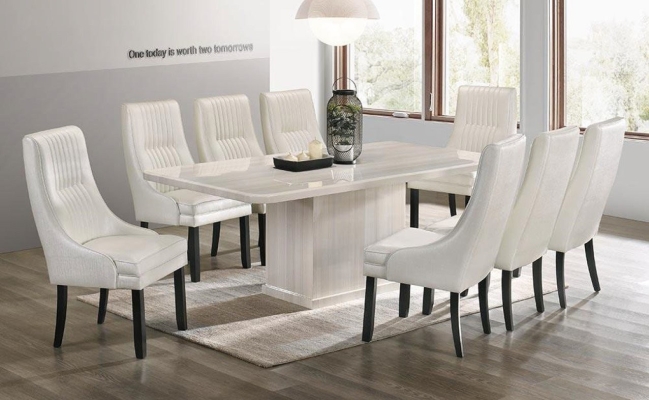 Marble Dining Set with Chairs (91)