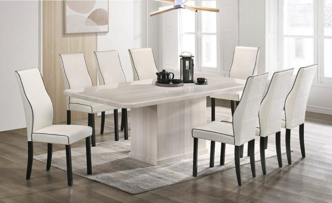 Marble Dining Set with Chairs (93)