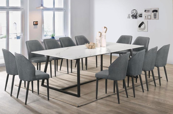 Ceramic Table Dining Set Table with Chairs - 014