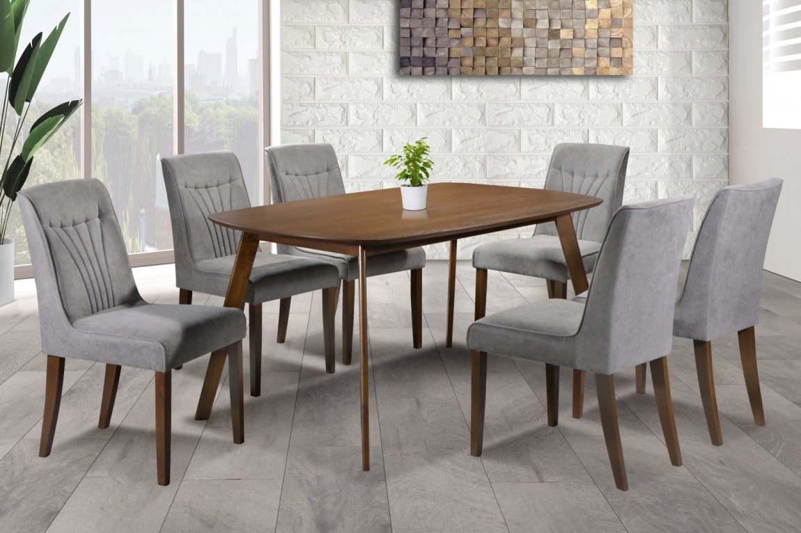 Casa - DINING SET 1+6 (3) 6 Seater Wooden Dining Set Dining Furniture Choose Sample / Pattern Chart