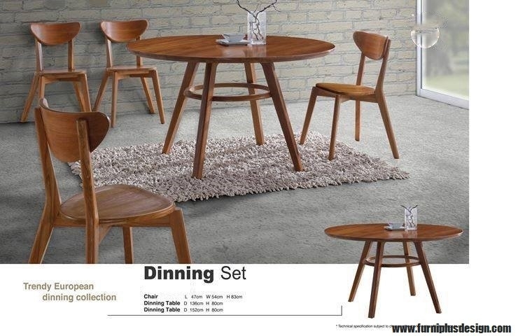 Furniplus Wooden Dining Set -25 Wooden Dining Set  Dining Furniture Choose Sample / Pattern Chart