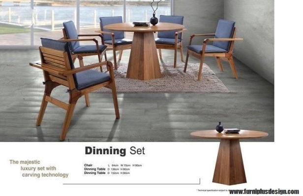 Furniplus Wooden Dining Set -34