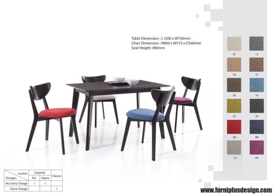 Furniplus Wooden Dining Set -21