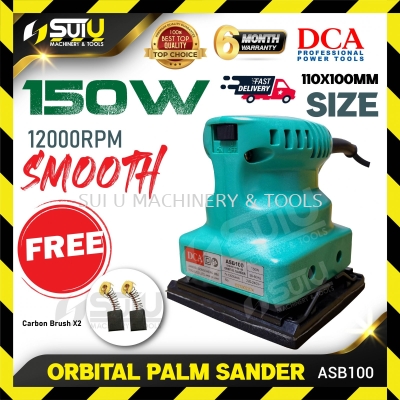 DCA ASB100 / ASB 100 110 x 100MM Orbital Sander / Palm Sander 150W 12000RPM