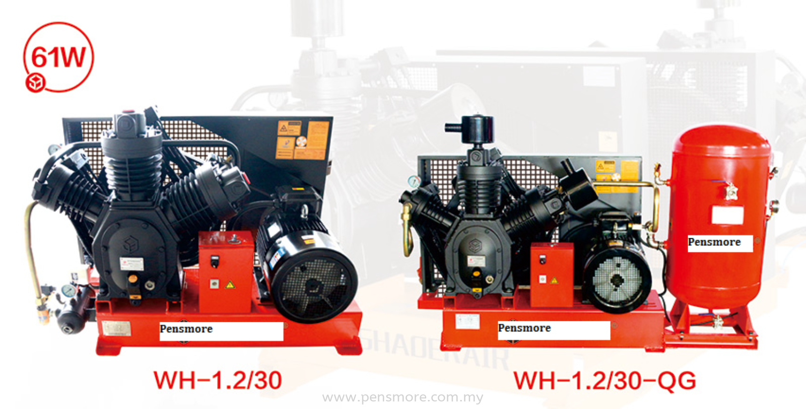 HIGH PRESSURE SERIES PITSON COMPRESSOR (TWO STAGES)