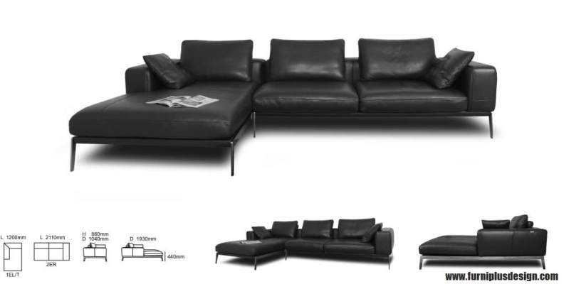 Furniplus Leather Sofa -24