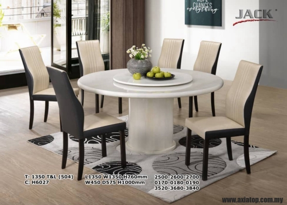 Marble Dining - 1350 T&L (504) + H6027