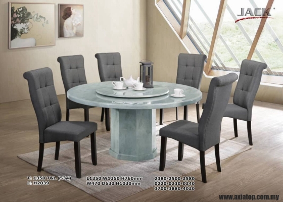 Marble Dining - 1350 T&L (534) + H2039