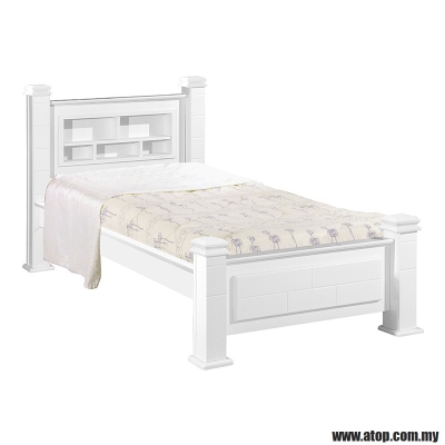 Atop ATN 922WH Single Bed Frame