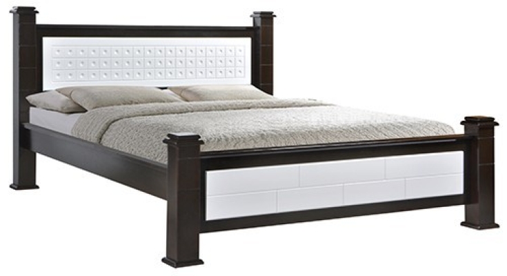 Atop ATN 3512WHW Queen Size Bed Frame